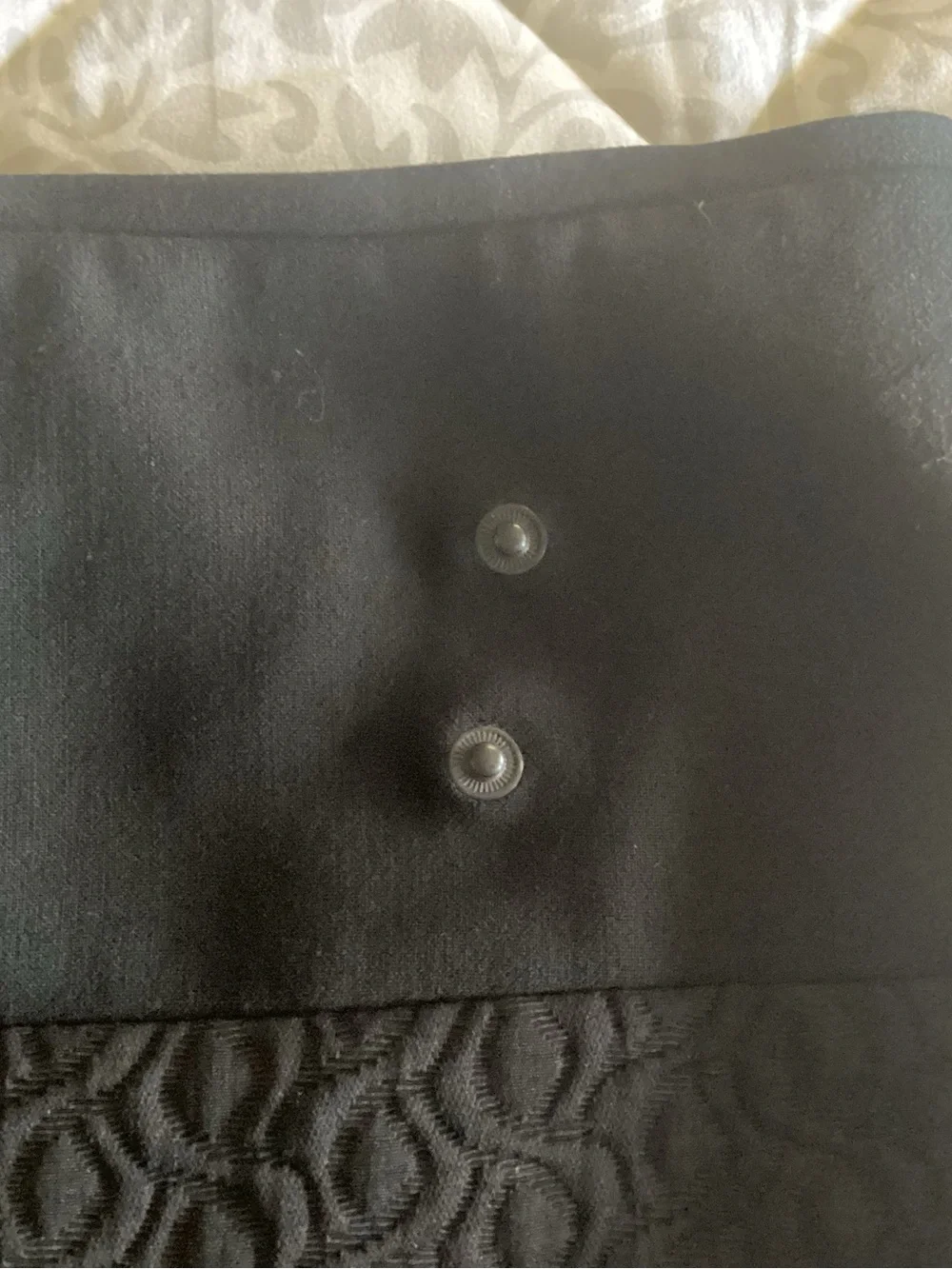CAbi 926 Swathe Black Wrap Mini Skirt